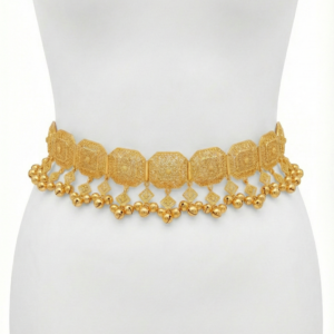 حزام خصر مزخرف مطلي بالذهب