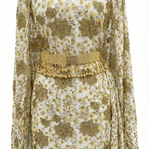 قماش ذهبي مزخرف