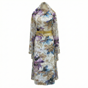 قماش مطرز متعدد الألوان