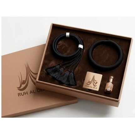 عقال اسود رجالي+ عطر روح العلا